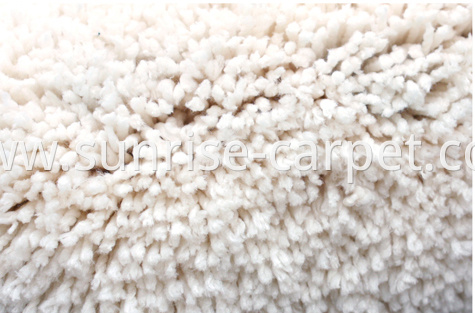 microfiber shaggy carpet ivory color